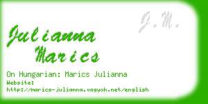 julianna marics business card